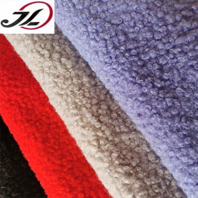 China Manufacturer Breathable Multicolor Fleece Granular Fabric 100% Polyester For Coat for sale