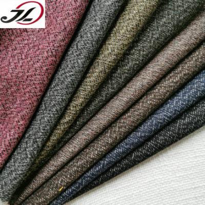 China Manufacturer Direct Selling Sustainable 100% Polyester In Stock Tweed Fabric For Clothing for sale