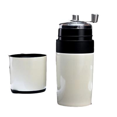 China Hot Selling Handmade Coffee Bean Grinder Cup Stainless Steel Cup Crank Portable Hotel Coffee Grinder for sale