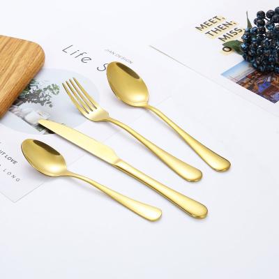 China Wholesale CLASSIC Size Quality PVD Silverware Colored Stainless Steel Flatware Dinnerware Sets Kitchen Cutlery For Wedding for sale