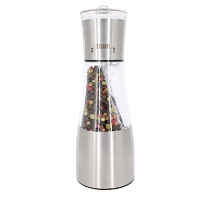 China Best Selling Metal High Value Kitchen Artifact 2 In 1 Manual Salt Pepper Grinder / Salt Pepper Grinder for sale