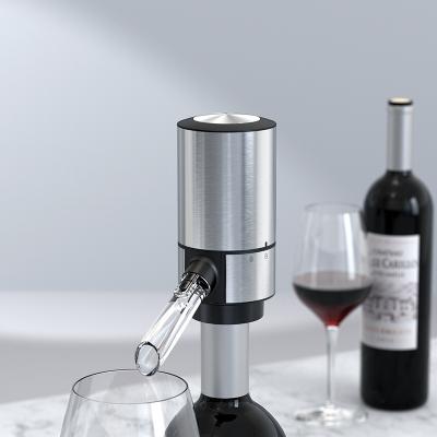 China Amazon Best Seller Black Bar Accessories Viable Wine Decanter Pourer Spout Automatic Electric Aerator Wine Aerator for sale