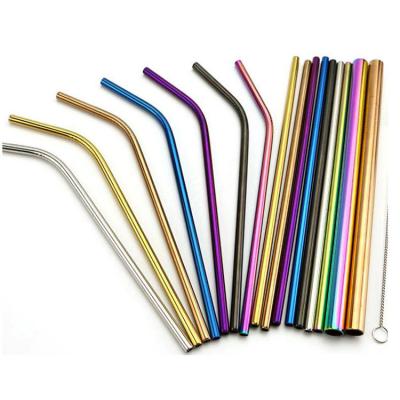 China Viable Made Metal Portable Reusable Custom China Hot Sale Stainless Steel Straw Set for sale