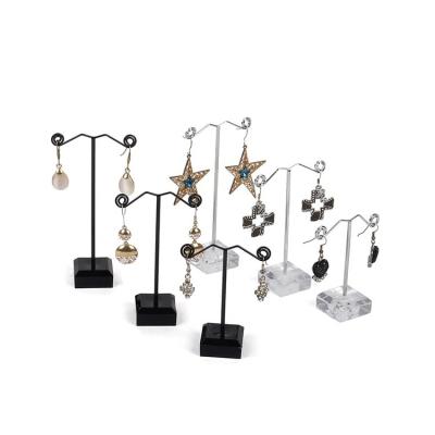 China Modern Customized High-end Jewelry Shelf Jewelry Display Rack Store Storage Metal Earring Display Stand for sale