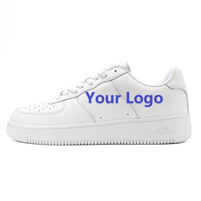 China Cushioning Wholesale Custom Own Logo OEM ODM Air AF1 Low Mid Retro Fitness Walking Shoes Unisex Leather Sneakers For Men And Women for sale