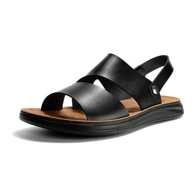 China New Arrivals Dual Function Sports Wrap Flat Style Sandal Leather Sandals Fashion For Men for sale