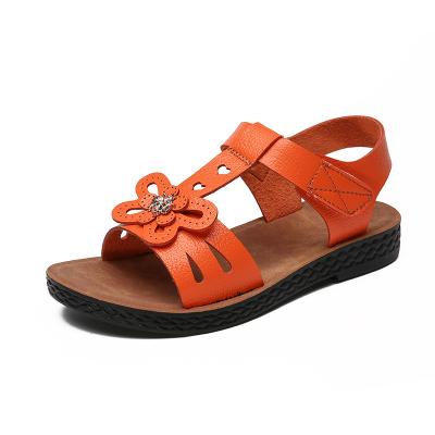 China High Quality Wholesale Beach Girl Breathable Outdoor Girls Round Bow Sandals for sale