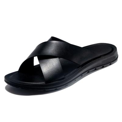 China Popular Manufacturer Flat Price Hard-Wearing Sandals Man,Wholesale Sandals, Slippers Leather Trim For Men for sale