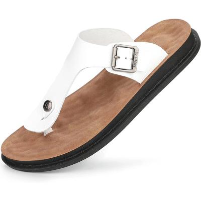 China Factory Wholesale Multiple Options Color Water Resistant Flat Sandals Men's Flip Flops Beach Sandals for sale