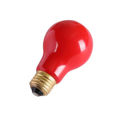 China Eco-friendly Best Quality Traditional Incandescent Bulbs Supplier A19 Colored Red Opaque Incandescent Bulbs Bulb for sale