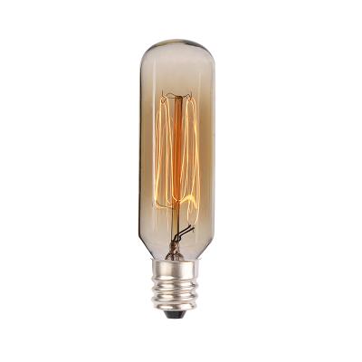 China Hot Selling Eco-friendly Edison Filament Light Bulb T25 Style Spiral Tube Candelabra Tubular Light Bulb Edison Bulbs Suppliers T25 for sale