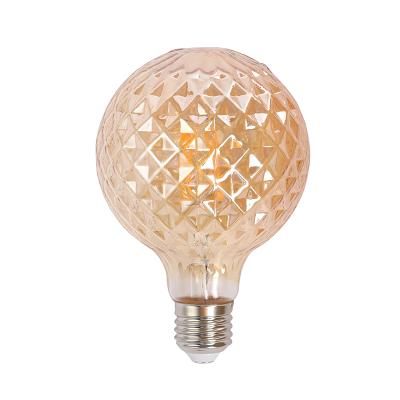 China High Efficiency Bulk 6 Watt Dimmable LED Filament E27 G95 Customized G95 Edison LED Bulb G95 Filament LED Bulb for sale