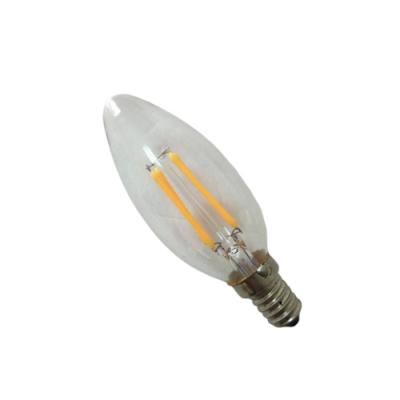 China Use for chandelier C35 candle led bulb with E14 base 2W led bulb 220V 2700K warm white led filament bulb for sale