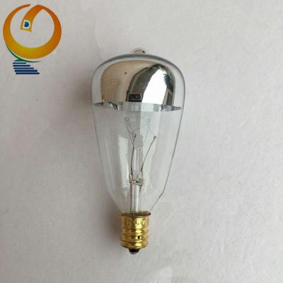 China New Product ST38 Edison Light Bulbs 120V Traditional Antique Top Reflector And Clear Glass Bulb With E12 Base for sale