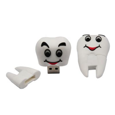 China Custom Novelty Tooth Shape Tooth Shape 16GB USB 2.0 USB Flash Drive Cute Cartoon Pen Drive Thumb Drive Memory Sticks LFN-211 for sale