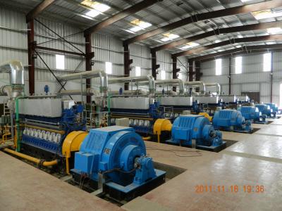 China Generador 0.4KV-11KV 500-1000RPM del agua de la central eléctrica de Genset de HFO modificado para requisitos particulares y del gasoil y por aire de la refrigeración en venta