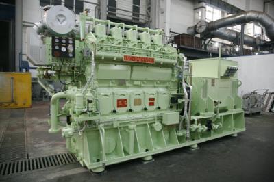 China Aangepaste HFO stak Diesel van de generatorelektrische centrale Water Gekoelde Generator 0.4KV - 11KV 500 in brand - 750Rpm Te koop