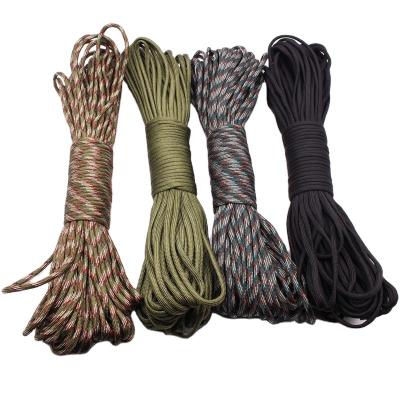 China Parachute High Strength Multifunctional Nylon Rope COD Polyester Parachute Cord Survival Parachute Outdoor Rope for sale