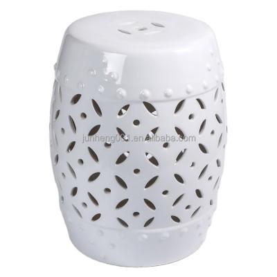 China Factory direct sales traditional hollow design colorful indoor chinese ceramic stool for sale