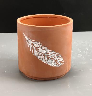 China Modern Terracotta Clay Flower Garden Patio Plant Pots for sale