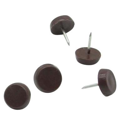 China Minimalist Manufacturers Nylon Furniture Sliders Nail On, Table Leg Feet Protector Nail For Sofa, Table And Chair for sale