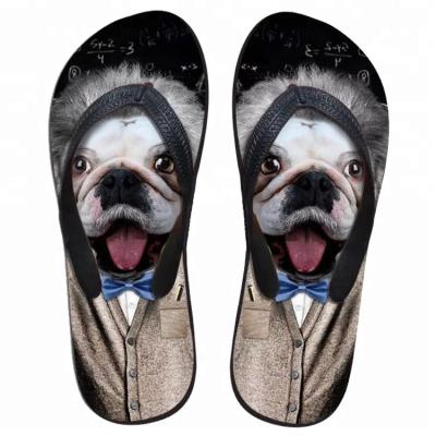 China Best Selling Cheap New Design Dog Anti-odor EVERTOP 2020 Sublimation Printing EVA Flip Flop Sandal Men's Pedicure Slippers for sale