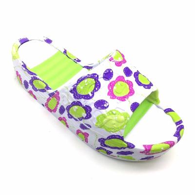 China High Quality Flower Eva Flip Flops With Bright Color Flower Printing High Heel Eva Slipper Sandals For Women EVERTOP 2019 for sale