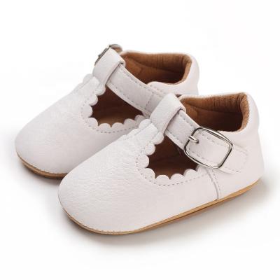 China EVERTOP unique stylish prewalker girl shoes toddler gir princess shoes flat upper muscle cow PU for sale