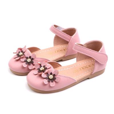 China EVERTOP Non-Slip PU Non-Slip Cowhide Stylish Anti-slippery Muscle Sole Flower Soft Stylish Girls Shoes Girl Shoes for sale