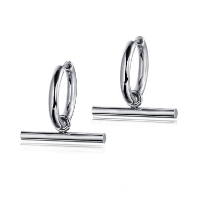 China Wholesale Personality TRENDY 925 Sterling Silver Crawler Circle Hoop 925 Silver Hoop Hoop Earrings for sale