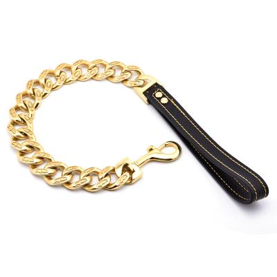 China Fashion Superior Personalized Stylish Charm Personalized Big Chains For Large Collar Dog Leash for sale