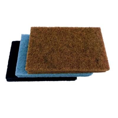 China Durable Resistant Abrasive Nylon Sheets Pad Durable Cleaning Kitchen Sponge Cleaning Scourer Green Pad For Washing Dish for sale