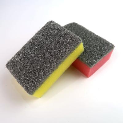 China Sustainable Universal Rogue Sponge Scouring Pads Dish Wash Scrub Sponge Stain Removing Scrubber Cleaning Brush For Kitchen for sale