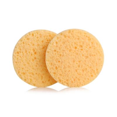 China Sustainable Natural Wood Pulp Cotton Face Wash Clean And Wipe Face Wood Pulp Cotton Sponge Baby Shower Bath Sponge for sale