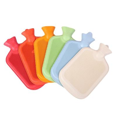 China Best Silicone Water Bag Cold-Hot Selling Large BS Goods 100% 1L 2Lnatural Thick Leakproof Rubber Hot Water Bag Bottle Wholesale for sale