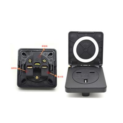 China BS1363 Standard UK waterproof socket IP44 13A UK socket with cover JHTP for sale