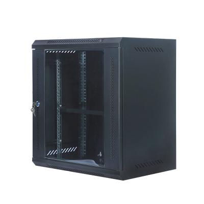 China 19 Inch Telecom Network Rack Server Cabinet 4u 6u 9u 12u Network Wall Mount Cabinet High Quality Cold Rolled Steel Enclosure for sale