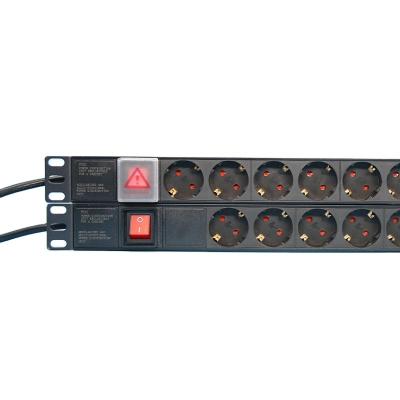 China PDU 12 Way Type Power Strip Cabinet Euro Standard PDU JHTP for sale