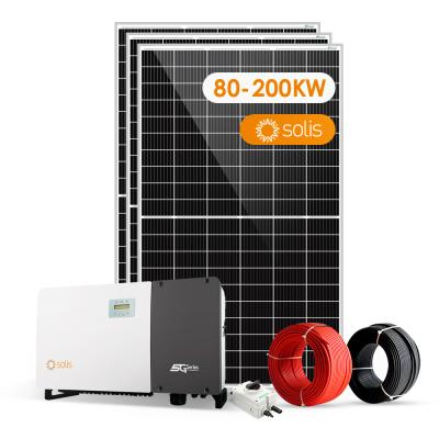 China Commercial Commercial Solar Panel Power Supply System 100Kva 150Kva 200kva With DC Reverse-Polarity Protection for sale