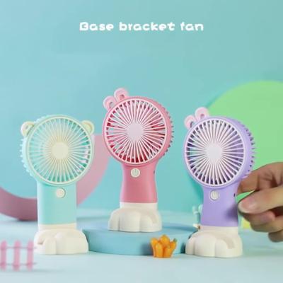 China Pocket Ventilador Silicone Mini Fan USB Rechargeable Night Light Cooling Handheld Fan for sale