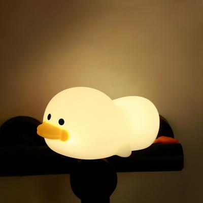 China Cartoon Duck de silicone LED Luz noturna para quarto de crianças Horas de trabalho 30000 à venda