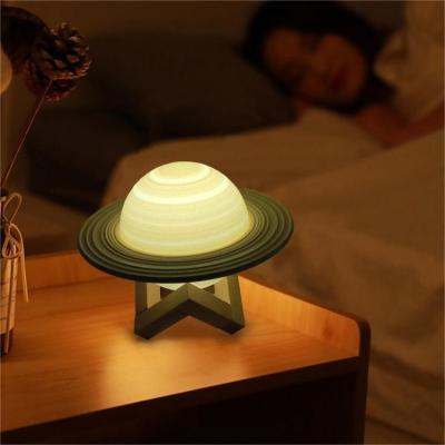 China 16 Colors LED Moon Lamp with Stand Remote/Touch Control and USB 3D Printing Moon Light for sale