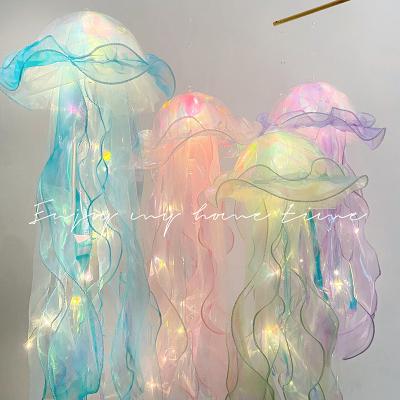 China Customized Logo Portable Jellyfish Lamp DIY Hanging Ornaments for Wedding Decoration for sale