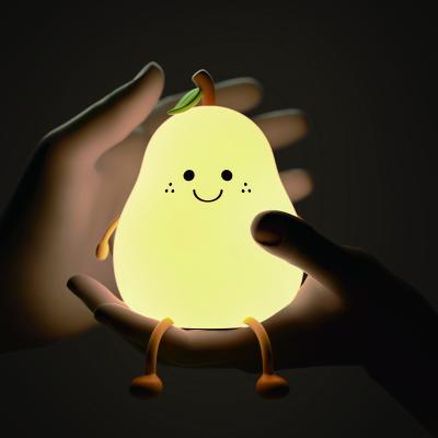 China Touch Portable LED Silikonlampe für Kinderzimmer Cute Design Stil Kinder Birne Nachtlicht zu verkaufen