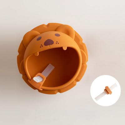 Chine Logo personnalisé pour nourrir les bébés en silicone en forme de lion à vendre