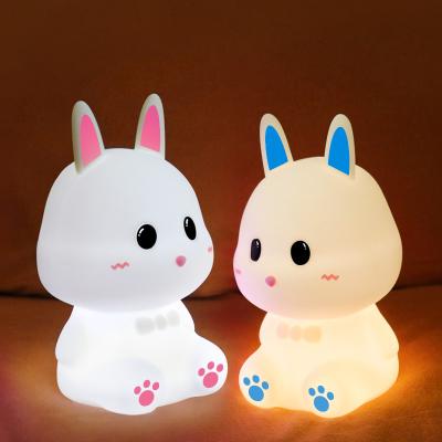 China Baby Kaninchenlampe Touch Sensor Nachtlicht für kreative Kinder Geschenk Heimdekoration zu verkaufen