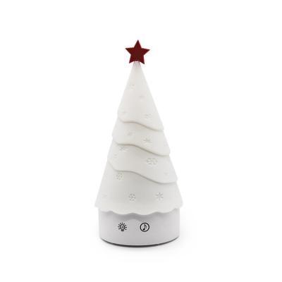 China Custom Eco-friendly Christmas Tree Night Light with Touch Control and Music Function for sale