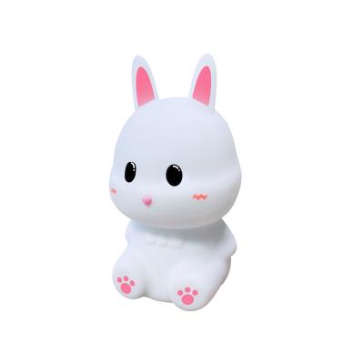 China 1- Led Night Light Silicone Anime Rabbit Kids Night Bunny Lamp for 2023 Kids Gift for sale