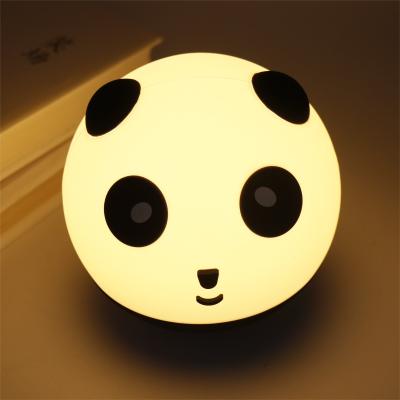 China Silicone Panda Baby Night Light Timing Rechargeable Lamp for Kids Bedroom Decoration DIY for sale