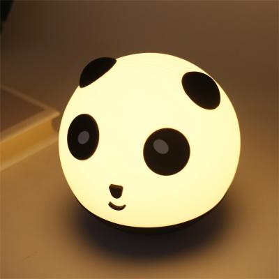 China Luz nocturna de silicona recargable para decoración del hogar Diseño de oveja panda pequeña y linda en venta